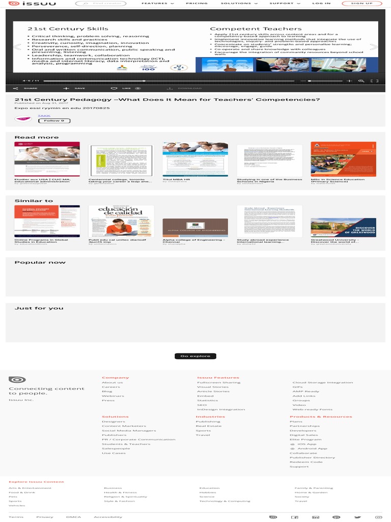 21st Century Pedagogy What Does It Mean for Teac… PDF Cognition