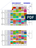 U. E. "Don Bosco" Horario - Gestión 2022: Horario 2022 - Turno Mañana
