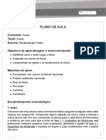 Plano de aula sobre futsal