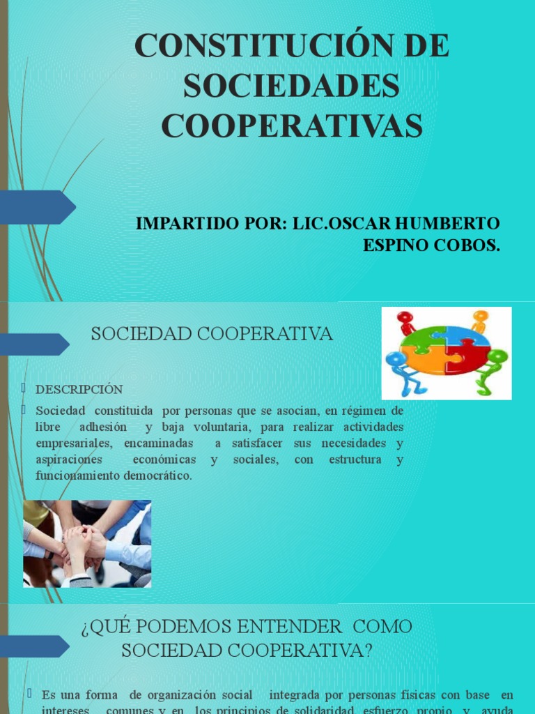 Constitución de Sociedades Cooperativas | PDF | Cooperativa | México
