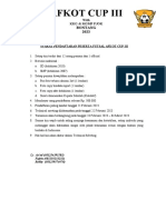 Formulir Pendaftaran FUTSAL AFKOT CUP III-2