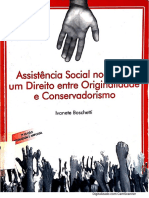 Assistência Social No Brasil - Um Direito Entre Originalidade e Conservadorismo PDF