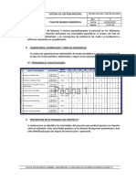 Plan de Manejo Ambiental: SR-023-04-S011-7160-09-48-0002 Rev. 2 Fecha 22/12//2017 Página 13 de 28