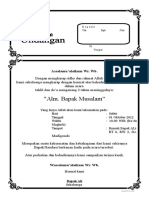 Undangan Tahlil 2 Tahun (Mendak Kedua) - Contohtext