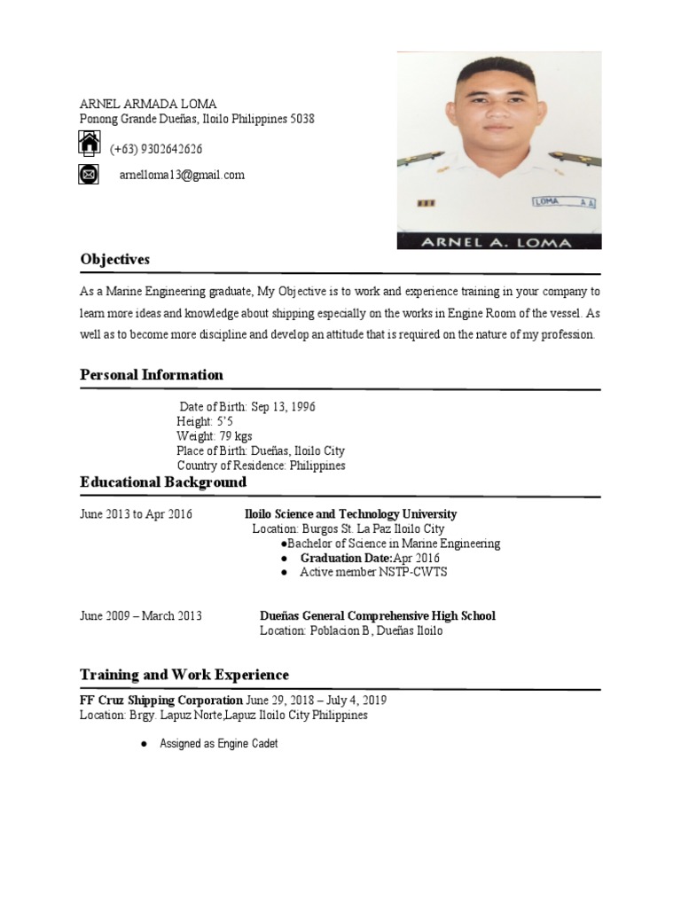application-for-ojt-maritime-engine-resume-pdf-cognition