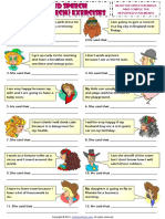 Reported Speech Worksheet - With Drawings Mix Page 5