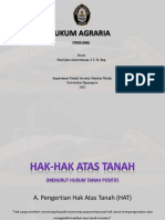 Hukum Agraria 2021 - 3. HAT Menurut Hukum Tanah Positif (Nasional)