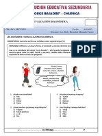 EVAALUACIÓN DIAGNÓSTICA 5to PDF