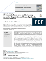 2022-ALAMRI-Development of Data Driven Machine Learning Models For The Prediction and Design of Pyrimidine Corrosion Inhibitors