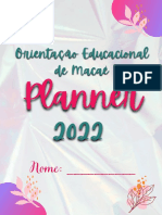 Planner Orientacao Educacional de Macae 2022 PDF