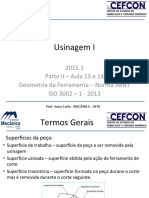 Usinagem Ferramentas Corte ABNT ISO 3002