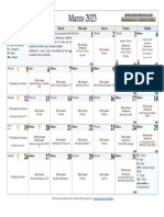 Calendario Marzo 2023