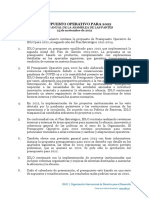 Presupuesto Operativo