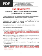 Notice - Car Park Rental 2023 PDF