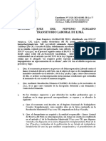 Reincorporación laboral de ex trabajador del BCRP incluido en lista de cesados irregularmente