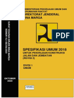 Spesifikasi Umum 2018: Direktorat Jenderal Bina Marga