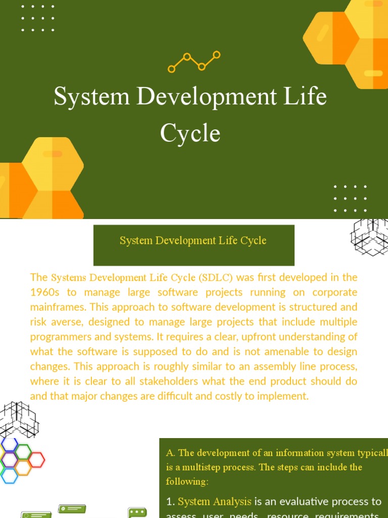 System Development Life Cycle | PDF | Systems Engineering | Computing