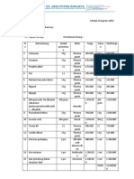 Permintaan Barang CV Total Pak Suderajat