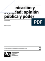 Comunicación y Sociedad: Opinión Pública y Poder: Víctor Sampedro