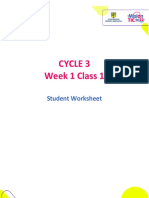 Student Worksheet