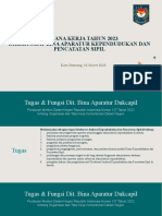 Rencana Kerja Tahun 2023 Direktorat Bina Aparatur Kependudukan Dan Pencatatan Sipil