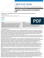 Transparencia, Corrupción y Democracia en América Latina: Teoría y Praxis
