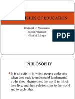 Philosophies of Education