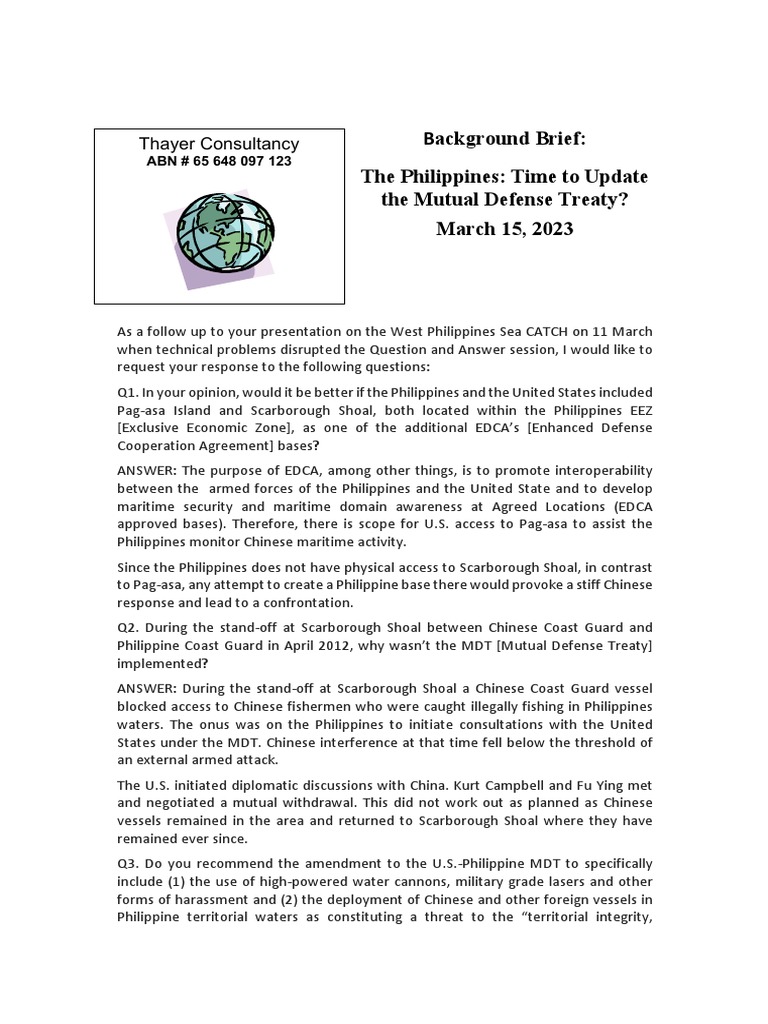 Thayer the philippines time to update the mutual defense treaty pdf
