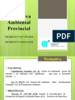 Normativa ambiental provincial Decreto 3498/16 GOB