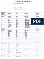 Bill of Materials for FONTE SG3525 TR DRIVER 100A