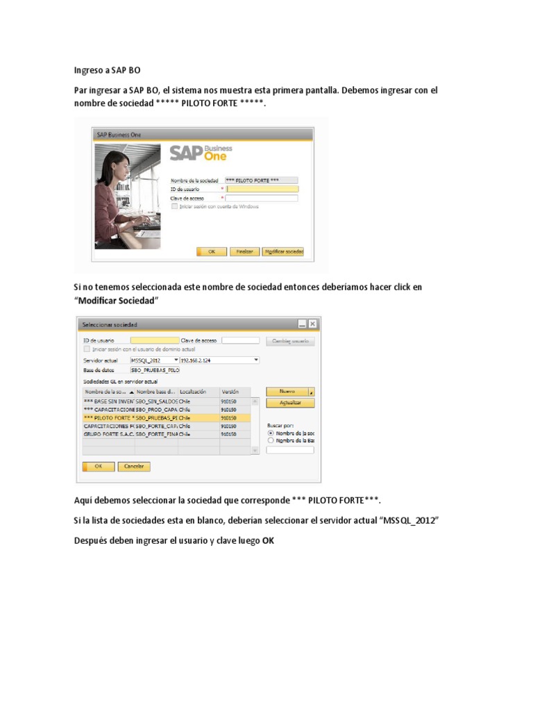 Ingreso A SAP BO | PDF 