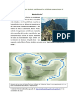 Lectura Machu Picchu