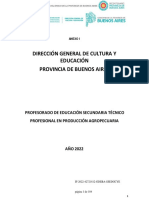 Diseño Curricular PROFESORADO DE EDUCACIÓN SECUNDARIA TÉCNICO PROFESIONAL EN PRODUCCIÓN AGROPECUARIA