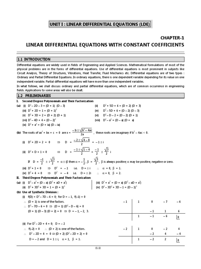 LDE NiraliUptoVPM | PDF | Partial Differential Equation | Equations