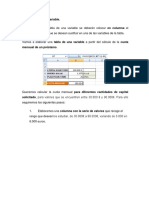 Clase 115 Excel BASICO - INTERMEDIO - AVANZADO - Tabla de Una Variable PDF