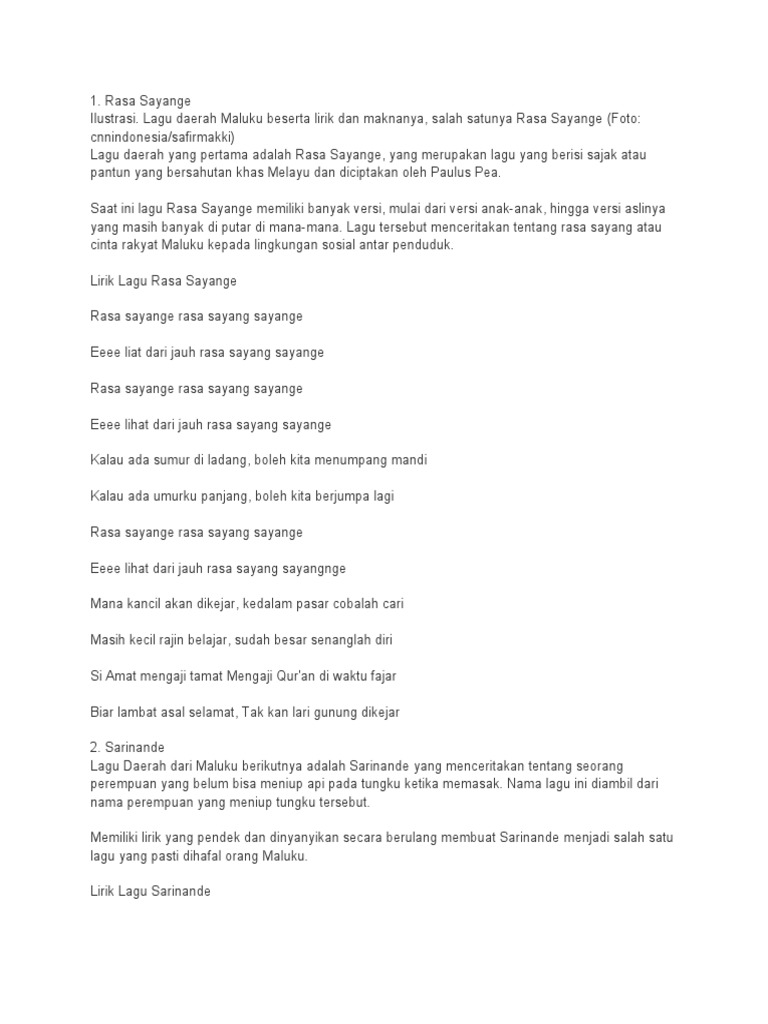 Lagu Daerah Maluku yang Menggugah Jiwa dan Budaya Nusantara