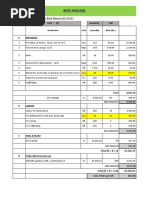 Rate Analysis For Rebar | PDF