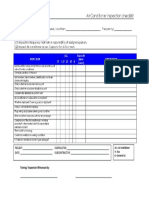 Project inspection report template