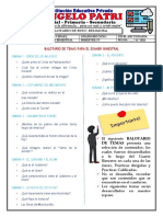 Secundaria Presencial Balotario de Temas para El Examen Bimestral PDF