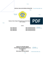 Contoh Proposal Magang D-Iii T.mesin