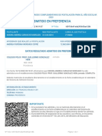 Resultado Admisión 3° Medio 2023