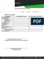 Hospital Clearance:: Clearance For Graduating Student