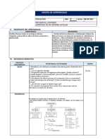 Formato Sesion de Aprendizaje San Marcelo 2022