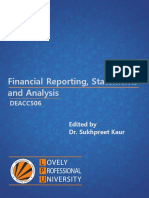 Financial Reporting Statements and Analysis