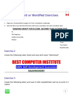 Word Exercises - Best Computer Institute
