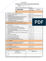 Daftar Periksa Kelengkapan Dokumen Pelatihan Calon Asesor Kompetensi