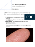 The Causes of Fingerprint Patterns