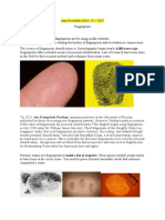 Fingerprint History and Crime Scene Identification