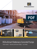 BSA Stationary Concrete Pumps Esmart Brochure IN