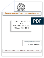 Lecture Note Ug Coal PDF